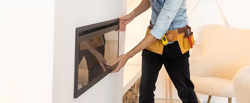 Metal Fireplace Installation in Rosemead, California
