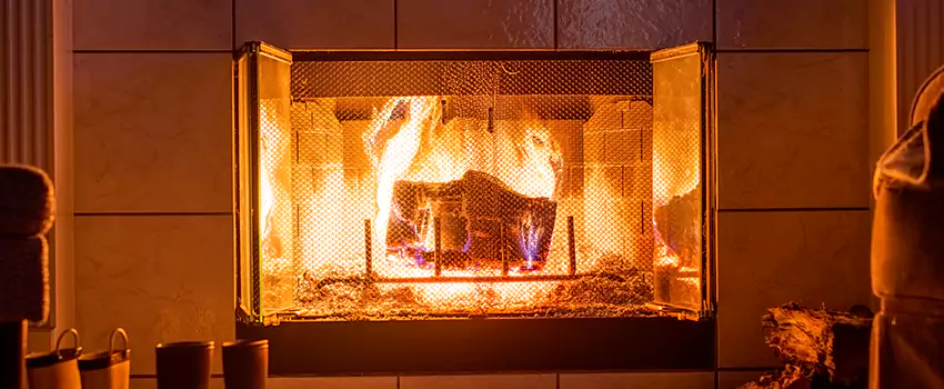 Mendota Hearth Landscape Fireplace Installation in Rosemead, California