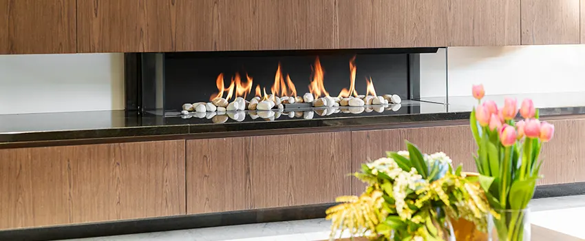 Double-height Fireplace Design Refurbishment in Rosemead, California